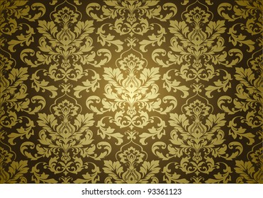 Seamless damask pattern.