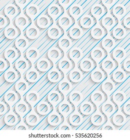 Seamless Damask Pattern. Abstract Technology Background. Modern Wallpaper