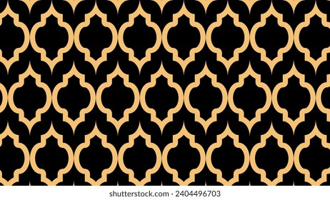 Seamless damask pattern Background texture in black and gold colors For fabric banners surface design packaging wrapping paper wallpaper Vector illustration