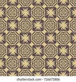 seamless damask pattern in brown. Vintage colorful ornament. background for wallpaper, printing on the packaging paper, textiles, tile.