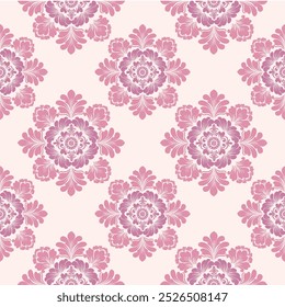 Seamless damask pattern with a classic floral design.African embroidery patterns, paisley, boho, floral ikat, ethnic floral designs, ikat sari, ikat patterns and ethnic patterns.