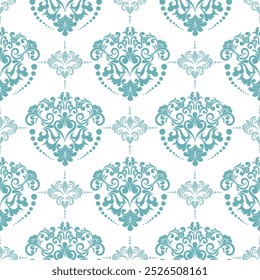 Nahtloses Damast-Muster mit einem klassischen floralen Design.Afrikanische Stickereimuster, Paisley, Boho, florale Ikat, ethnische Blumenmuster, Ikat sari, Ikat-Muster und ethnische Muster.