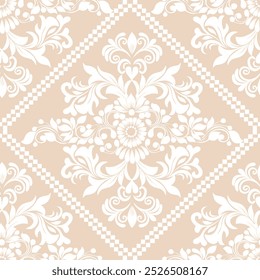 Seamless damask pattern with a classic floral design.African embroidery patterns, paisley, boho, floral ikat, ethnic floral designs, ikat sari, ikat patterns and ethnic patterns.