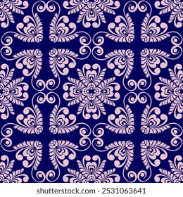 Seamless damask pattern with a classic floral design.African embroidery patterns, paisley, boho, floral ikat, ethnic floral designs, ikat sari, ikat patterns and ethnic patterns.