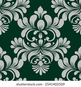 Padrão de damasco sem costura com um design floral clássico.Padrões de bordados africanos, paisley, boho, ikat floral, desenhos florais étnicos, ikat sari, padrões ikat e padrões étnicos.