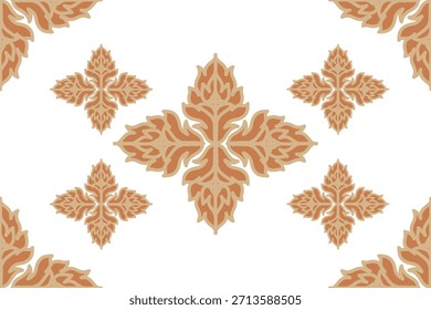 Patrón de damasco sin fisuras con Elementos florales ornamentales clásicos. Lujoso fondo de estilo vintage adecuado para el Fondo de pantalla, textil, tela, embalaje, papel de embalaje, diseño de interiores, 