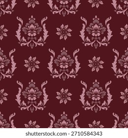 · Coleção de padrão de damasco sem costura em tons de rosa vintage e empoeirado.
· Conjunto de papel de parede floral barroco elegante. Fundo Vintage luxuoso.
· Telha ornamental Maroon e Beige Damask. Estilo renascentista