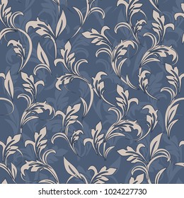 Seamless damask pattern. Endless pattern can be used for ceramic tile, wallpaper, linoleum, web page background 
