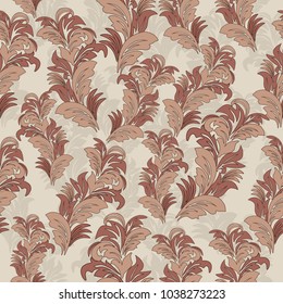 Seamless damask pattern. Endless pattern can be used for ceramic tile, wallpaper, linoleum, web page background 
