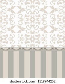 Seamless damask pattern. Endless pattern can be used for ceramic tile, wallpaper, linoleum, web page 