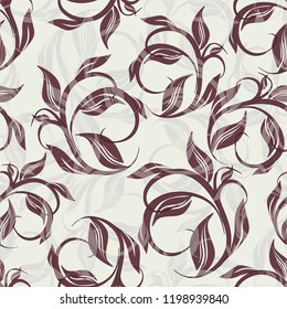 Seamless damask pattern. Endless pattern can be used for ceramic tile, wallpaper, linoleum, web page background 