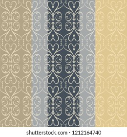 Seamless damask pattern. Endless pattern can be used for ceramic tile, wallpaper, linoleum, web page background 