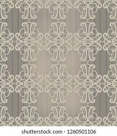 Seamless damask pattern. Endless pattern can be used for ceramic tile, Wallpaper, linoleum, web page background.Straight line.The ornate pattern.