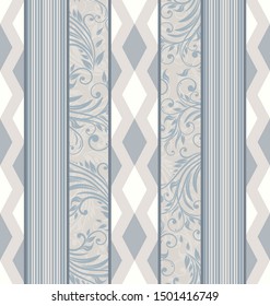 Seamless damask pattern. Endless pattern can be used for ceramic tile, wallpaper, linoleum, web page background 