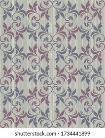 Seamless damask pattern. Endless pattern can be used for ceramic tile, wallpaper, linoleum, web page 