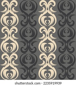Seamless damask pattern. Endless pattern can be used for ceramic tile, wallpaper, linoleum, web page background 