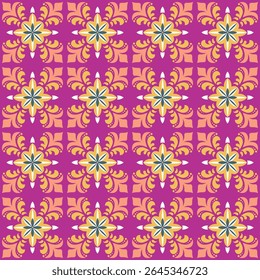 Seamless damask pattern. Endless pattern can be used for ceramic tile, wallpaper, linoleum, web page background. decor pattern template eps10