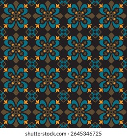 Seamless damask pattern. Endless pattern can be used for ceramic tile, wallpaper, linoleum, web page background. decor pattern template eps10