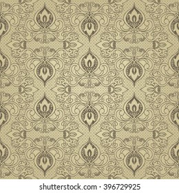 Seamless damask pattern. Endless pattern can be used for ceramic tile, wallpaper, linoleum, web page background.