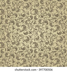 Seamless damask pattern. Endless pattern can be used for ceramic tile, wallpaper, linoleum, web page background.
