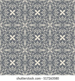 Seamless damask pattern. Endless pattern can be used for ceramic tile, wallpaper, linoleum, web page background