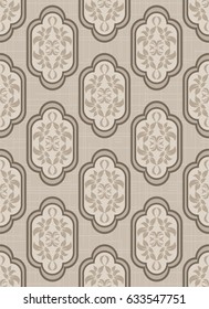 Seamless damask pattern. Endless pattern can be used for ceramic tile, wallpaper, linoleum, web page background