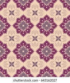 Seamless damask pattern. Endless pattern can be used for ceramic tile, wallpaper, linoleum, web page background