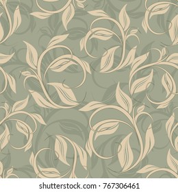 Seamless damask pattern. Endless pattern can be used for ceramic tile, wallpaper, linoleum, web page background
