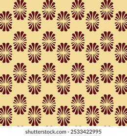 
A seamless damask pattern featuring a blend of Baroque, Arabic, and Indian motifs with Victorian Oriental and ethnic Indian floral elements. This design is ideal for wallpaper, clothing, wrapping.