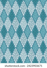 seamless damask pattern with floral motif
