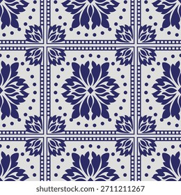 Seamless Damask Pattern. Seamless Flower pattern. Vintage ethnic floral pattern background. Elegant boho textile, wallpaper, and fabric print design, Tiled floor, Wrapping paper