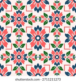 Patrón de Damasco sin costuras. Patrón de flores sin fisuras. Fondo de patrón floral étnico de Antiguas. Elegante boho textil, Fondo de pantalla, y diseño de impresión de tela, suelo de baldosas, papel de embalaje