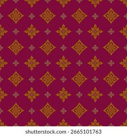 Seamless damask pattern with intricate floral and ornamental motifs, Perfect for creating continuous backgrounds for luxury wallpapers, textiles, and upholstery.