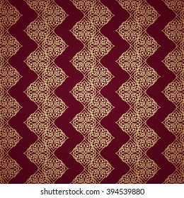 Seamless damask pattern. Ornamental luxury background. Vector illustration