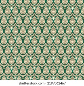 seamless damask pattern. Ornate vintage background .