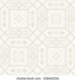 seamless damask pattern in pastel. Tile