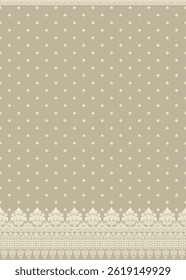 Seamless damask pattern, perfect for wallpaper, fabric, packaging, wedding invitation, and decoration