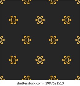 Seamless damask pattern with stripes. Seamless victorian wallpaper in black and yellow. Vintage ornament for wallpaper, printing on the packaging paper, textiles