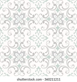 Seamless damask pattern. Tile
