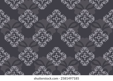 Seamless damask pattern used in various printed materials.