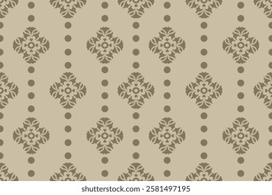 Seamless damask pattern used in various printed materials.