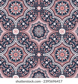 Seamless damask pattern vector design. Decorative ornament for fabric, textile, wrapping paper, card, invitation, wallpaper.