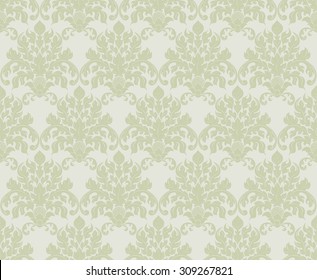 Seamless damask pattern. Vector illustration