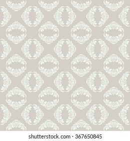 Seamless damask pattern. Vector illustration