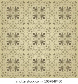 Seamless damask pattern. Vintage decorative elements. Hand drawn background. Islam, Arabic, Indian, ottoman motifs. Perfect for printing on fabric, ceramic tile or paper. Vector.