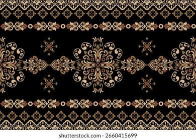 Seamless damask pattern a vintage floral design element for wallpaper or fabric texture