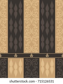Seamless damask pattern. Vintage multicolor pattern in turkish style. Endless pattern can be used for ceramic tile, wallpaper, linoleum, textile, web page background. Vector