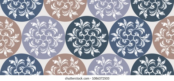 seamless damask pattern. Vintage ornament. Use for wallpaper, printing on the packaging paper, textiles.