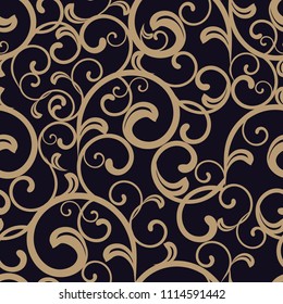 seamless damask pattern. Vintage ornament. Use for wallpaper, printing on the packaging paper, textiles.