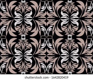 seamless damask pattern. Vintage ornament. Use for wallpaper, printing on the packaging paper, textiles. 